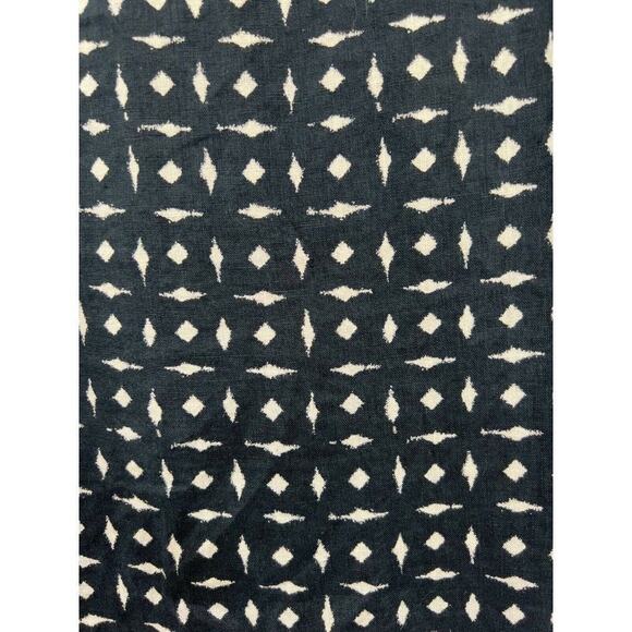 J Jill Geometric Black Small Petite Scoop Neck Linen Shift Mini Dress Size XS - Picture 6 of 8